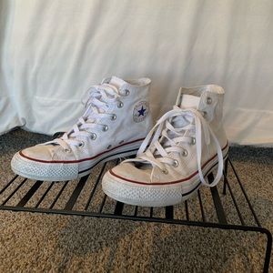 White All Star High Top Converse